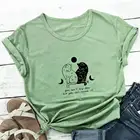 Футболка женская из 100% хлопка, с принтом кошек и надписью You Can Rescue It, забавные Летние повседневные топы с круглым вырезом и коротким рукавом, подарок для любимых питомцев