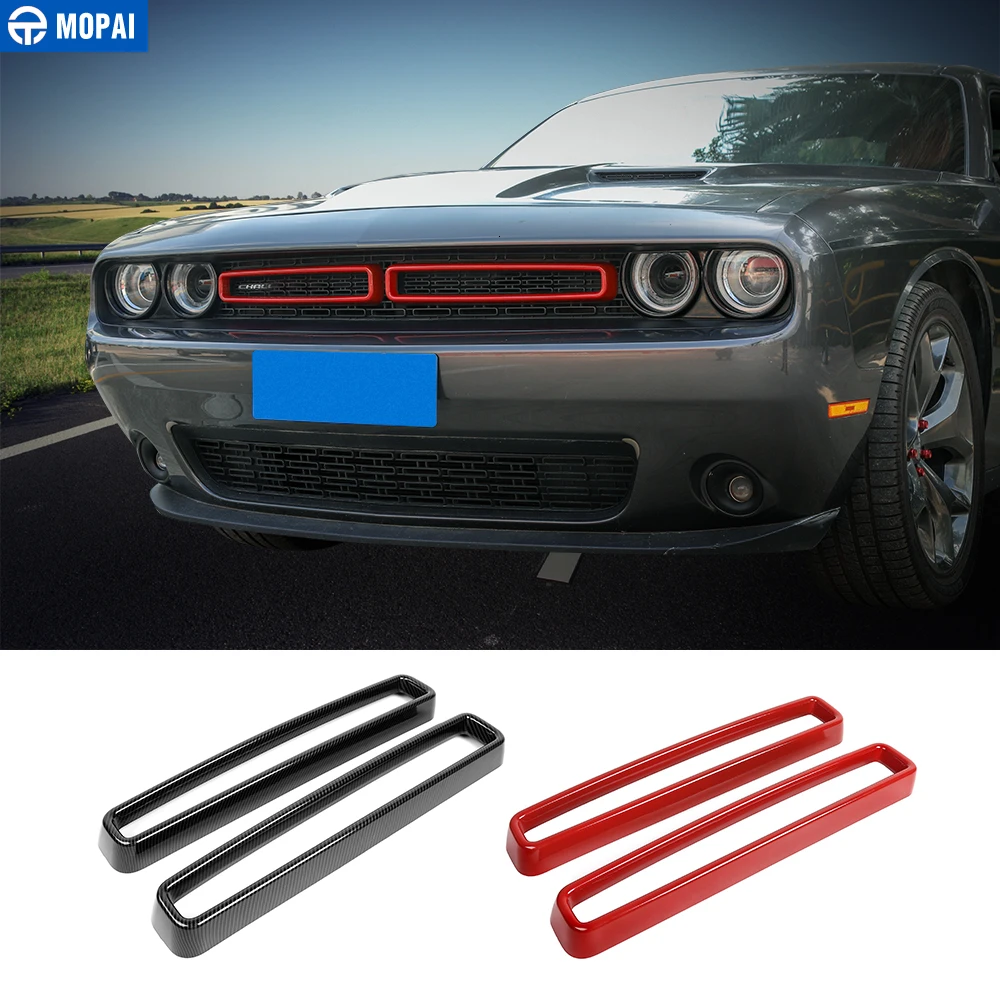 Автомобильные наклейки MOPAI для Dodge Challenger+ Автомобильная решетка для кондиционера, декоративная крышка для Dodge Challenger