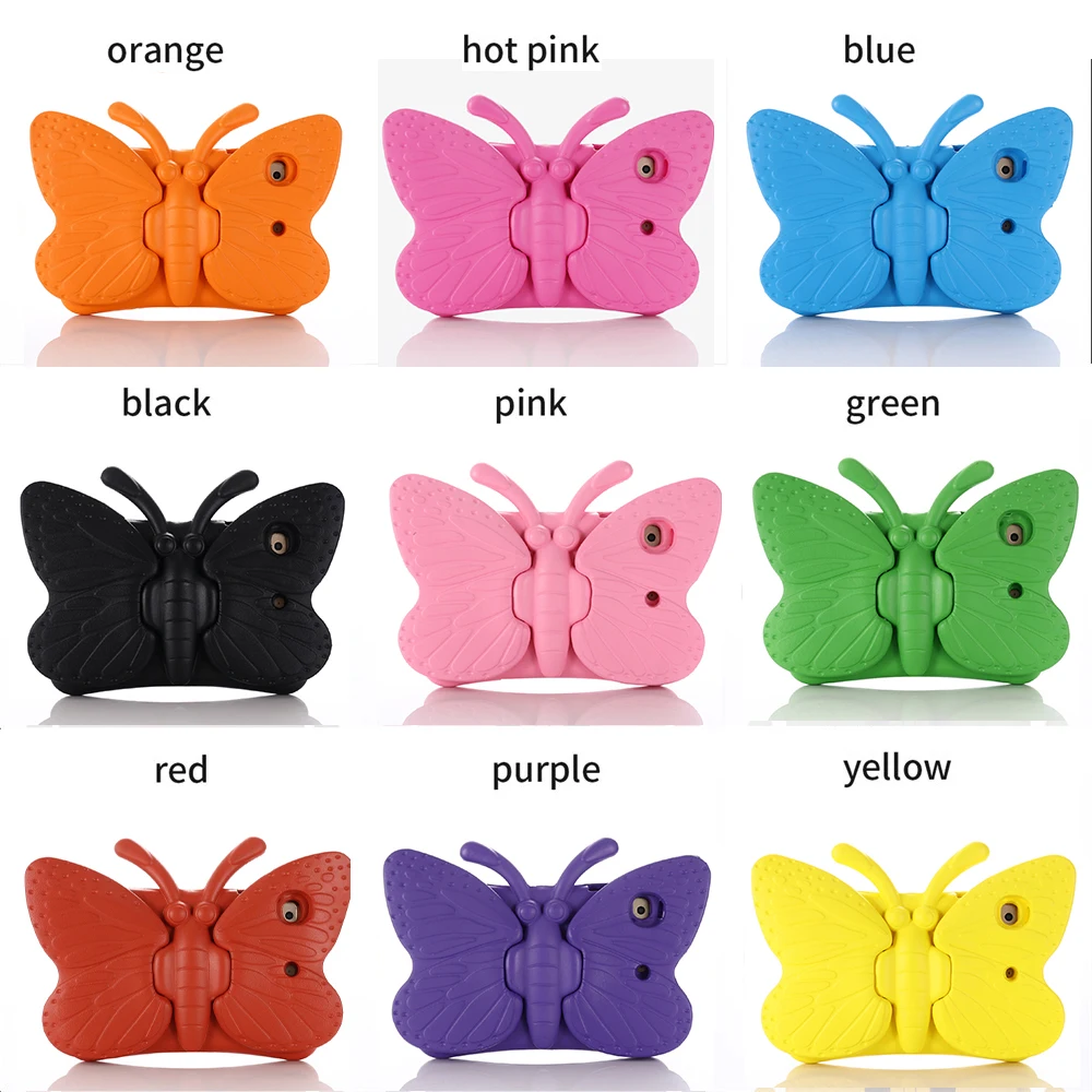 

Cute Cartoon 3D Butterfly Case for Apple iPad Mini 1 2 3 4 5 EVA Light Weight Kid Proof Shockproof case For ipad 9.7inch Cover