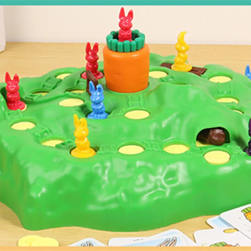 

Popular Children's Multiplayer Interactive Competitive Desktop Game Toy Rabbit Trap Country Race Second Generation