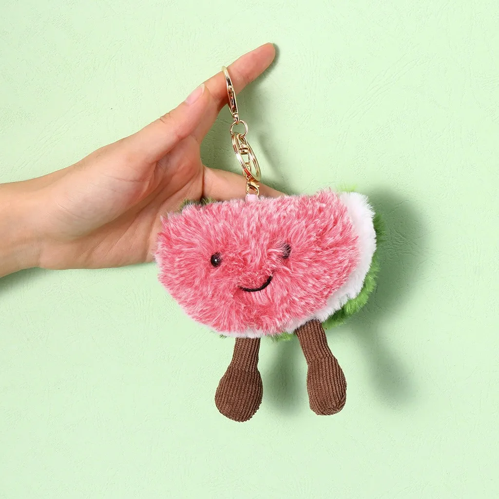 Милый рюкзак, аксессуары, мини плюшевый брелок, подарок для детей, kawaii, мягкие фрукты, яблоко, сосна, яблоко, мягкая мультяшная игрушка, подарок Y826