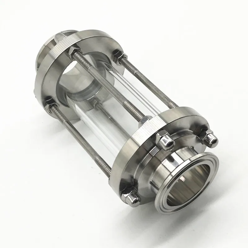 63 мм Tri Clamp Clover Flow Sight стеклянный диоптрий для домашнего пивоварения SS304