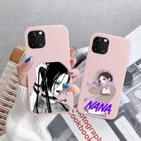 nana osaki anime phone case soft solid color for iphone 11 12 13 mini pro xs max 8 7 6 6s plus x xr