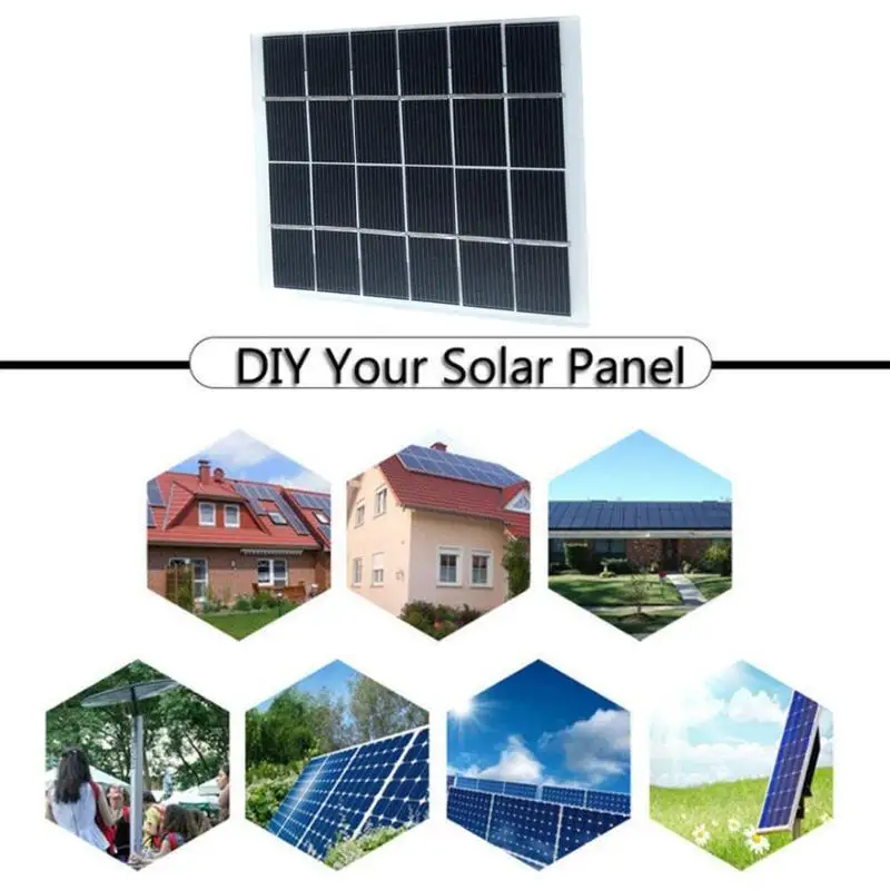 

2W 6V Solar Panel Power Supply Battery Toy Charger Power Generation Panels DIY Solar Small 120*110*2.0mm Outdoor Testing