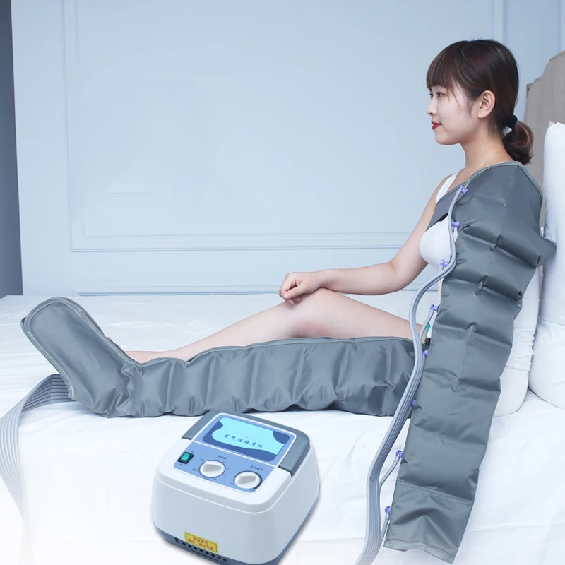 8 Airbag Pressotherapy Air Compression Leg Foot Massager Vibration Infrared Therapy Arm Waist Pneumatic Wave Pressure Machin | Красота и