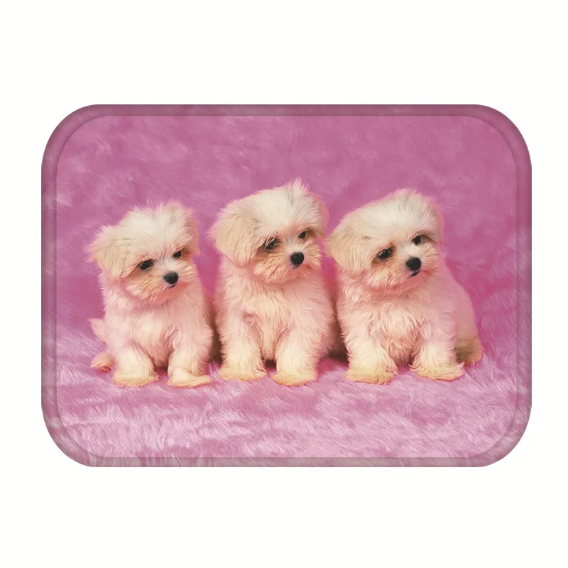 Nordic Style Floor Mat Indoor Entrance Doormat Flannel Anti-slip Kitchen Balcony Shoebox Rug Cartoon Dog Bathroom Bath | Дом и сад