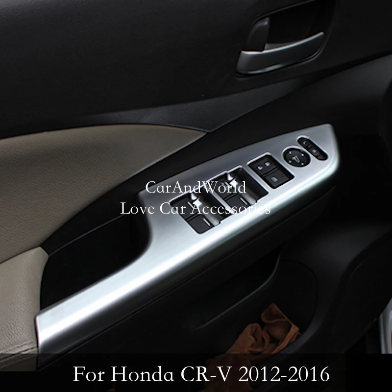 Для Honda CR-V CRV 2012-2016 крышка панели подлокотника для межкомнатной двери стекла