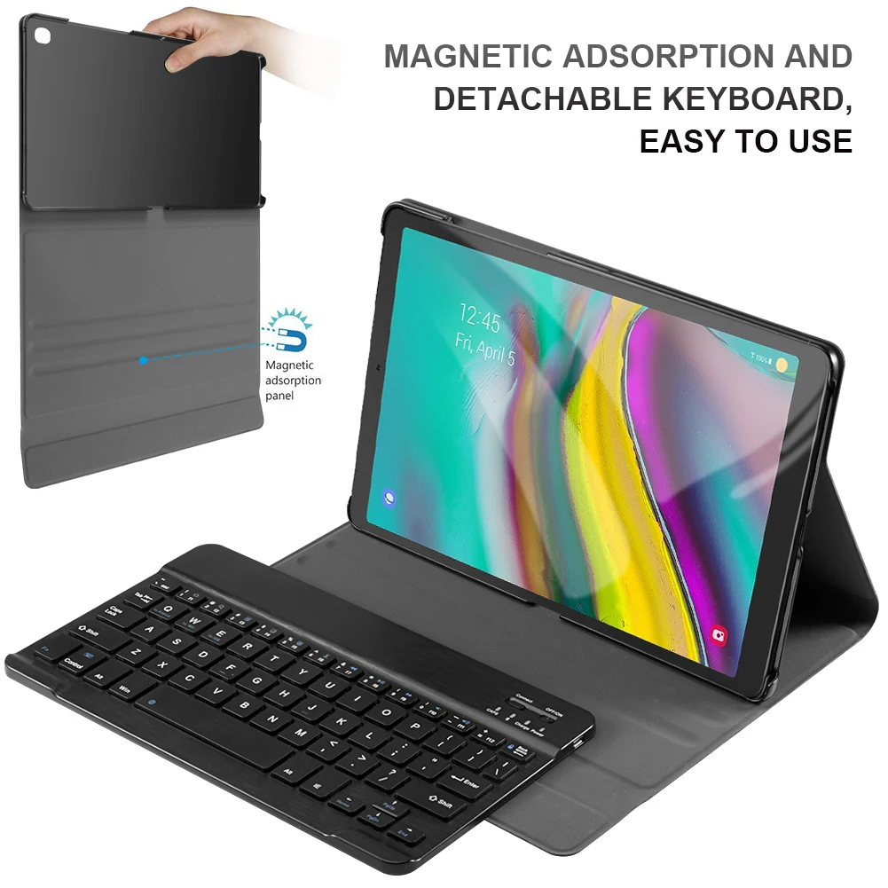 Для samsung Galaxy Tab S5e 10 5 SM 720/T725 съемный чехол для планшета с магнитной адсорбцией Bluetooth