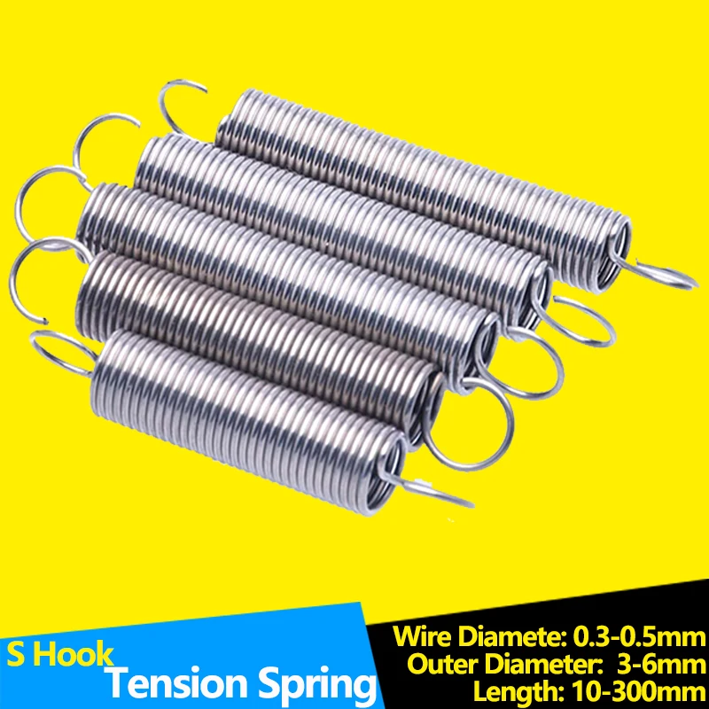 

S Hook Tension Spring Wire Diameter 0.3-0.5mm