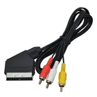 Аудиокабель RGB Scart3 RCA, 1,8 м6 футов, 1 шт., высокое качество, для NES, FC