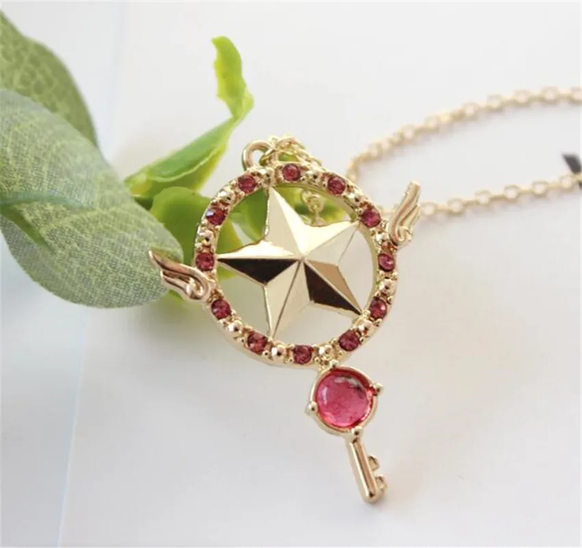 Аниме Card Captor Sakura clear ожерелье с кулоном в форме игральных карт Clow волшебная