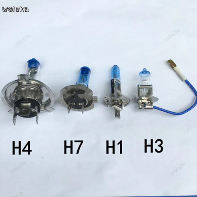 Супер яркий супер белый налобный фонарь для автомобиля H1H3H4H7 галогенная лампа