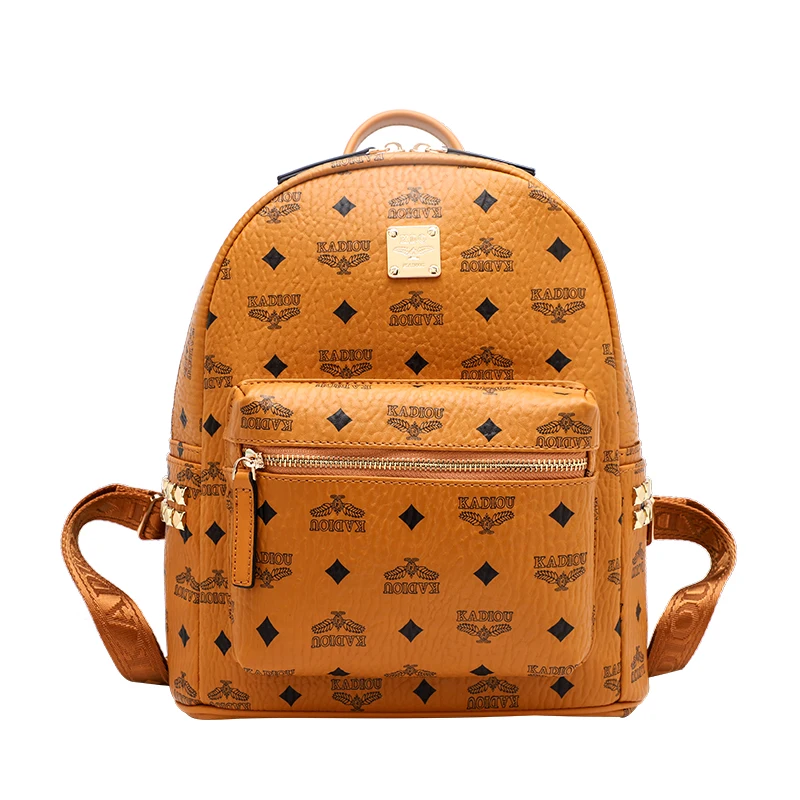 

Backpack women 2021 new Korean fashion all-match large-capacity leather solid color casual zipper backpack