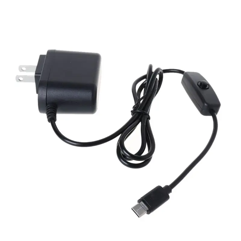 

USB C Power Supply 5V 3A Type-C Power Adapter with ON/OFF Switch EU US USB-C Charger for Raspberry Pi 4 Model B