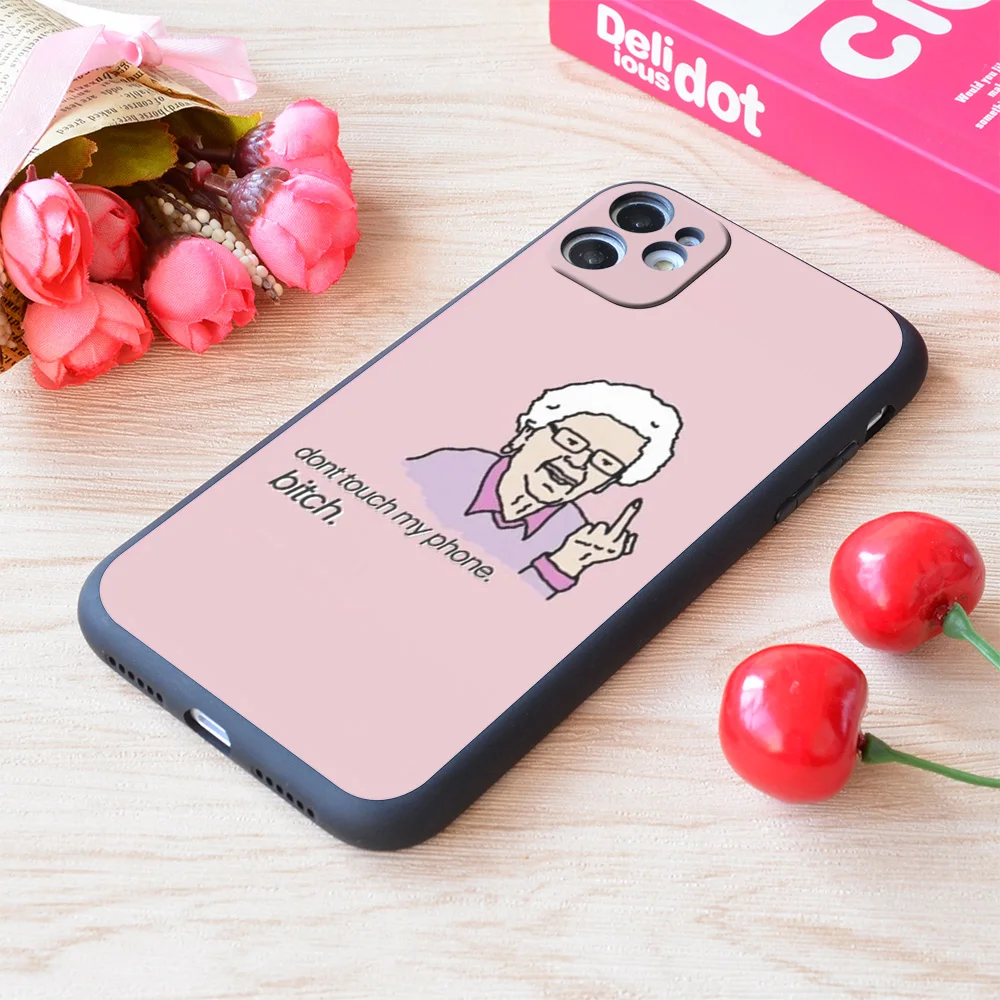 Мягкий матовый чехол Apple с принтом для iPhone Don't Touch My Phone|Бамперы| |
