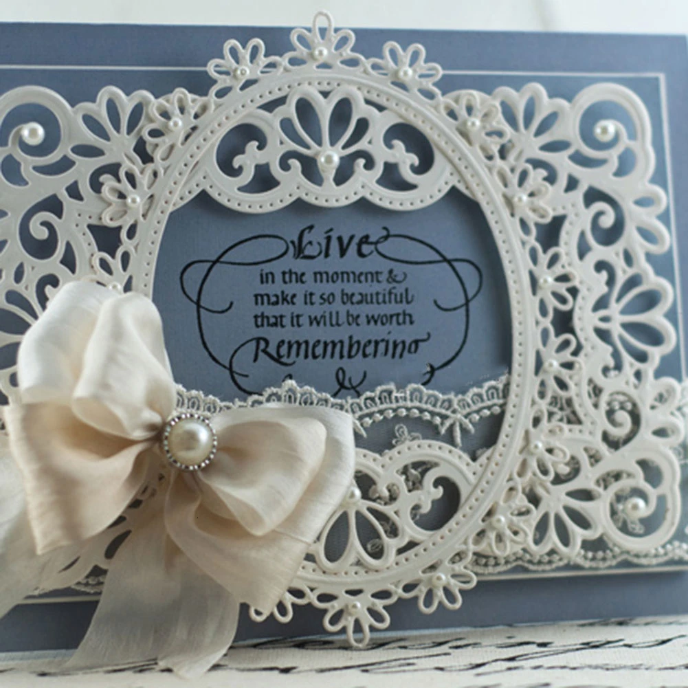 Штампы для резки металла DIY Скрапбукинг границы рамки ремесло высечки формы