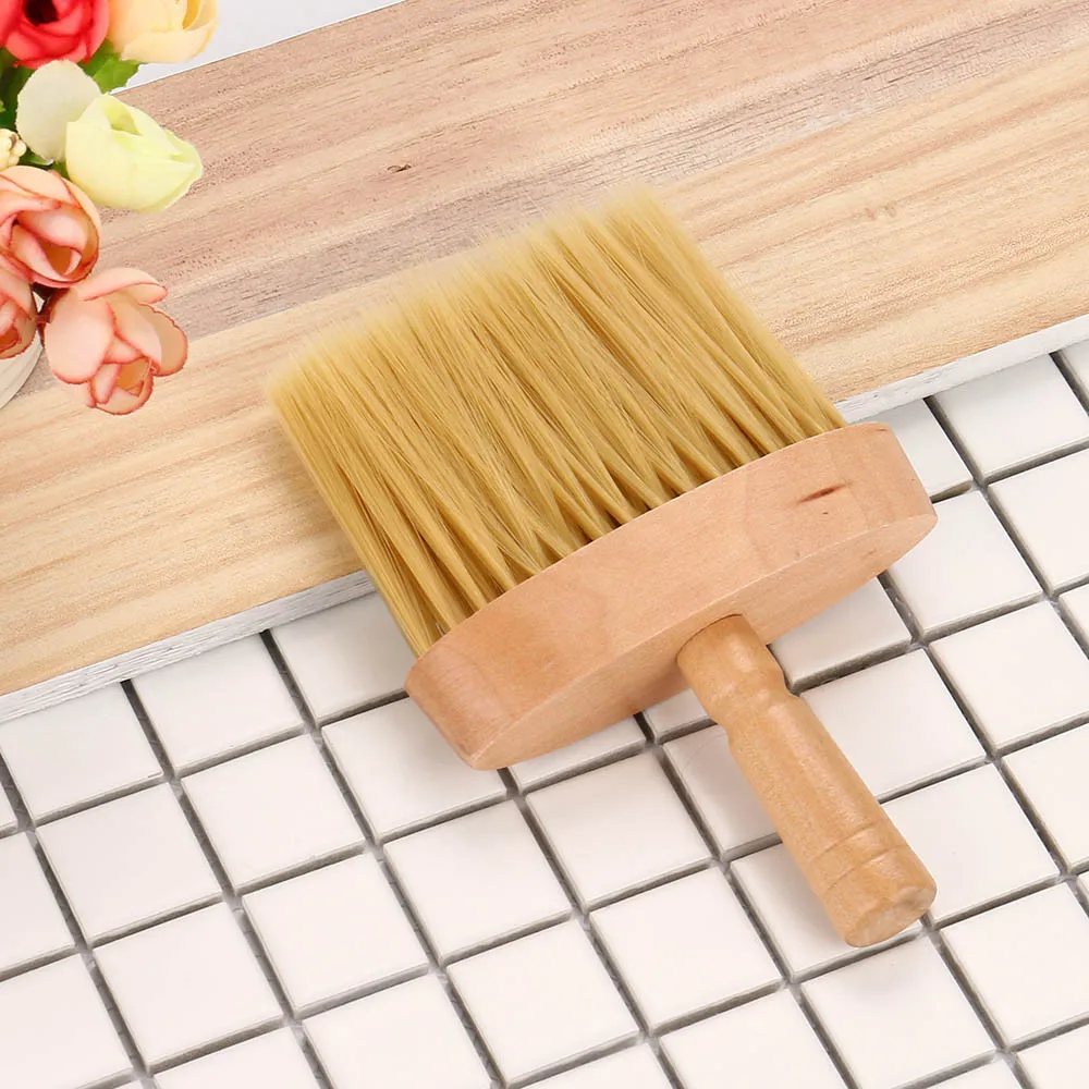 

1pc Soft Hair Dust Brush Neck Face Duster Barber Hair Sweeping Brush Salon Cutting Brush Styling Tools