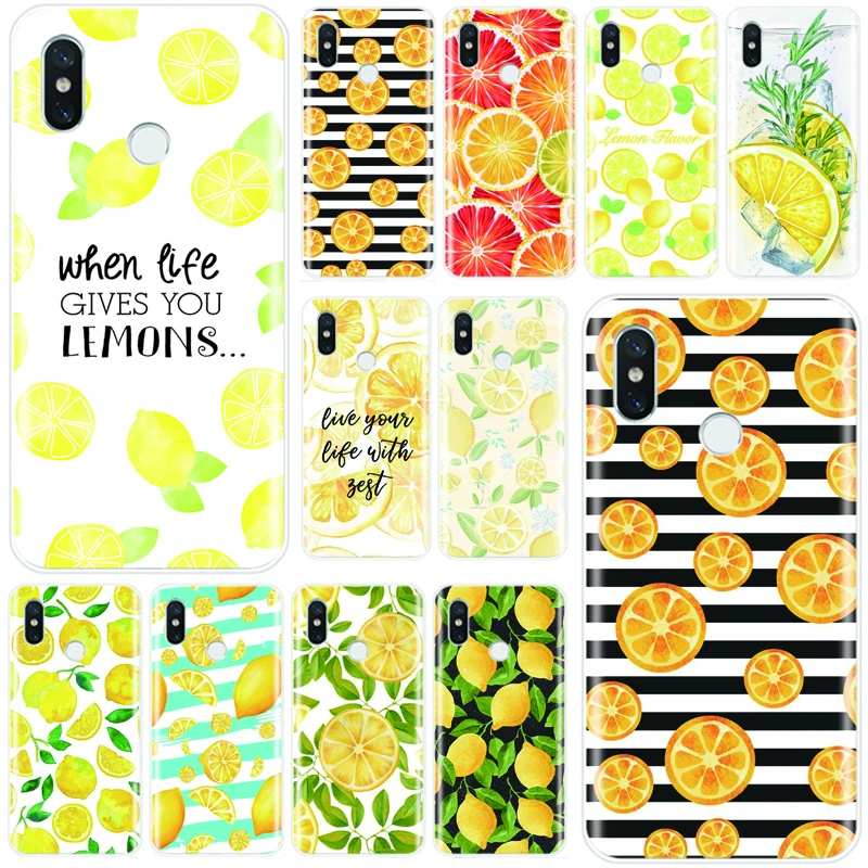 INS рисунок плодов лимона оранжевый Smart Cover чехол для телефона из мягкого силикона