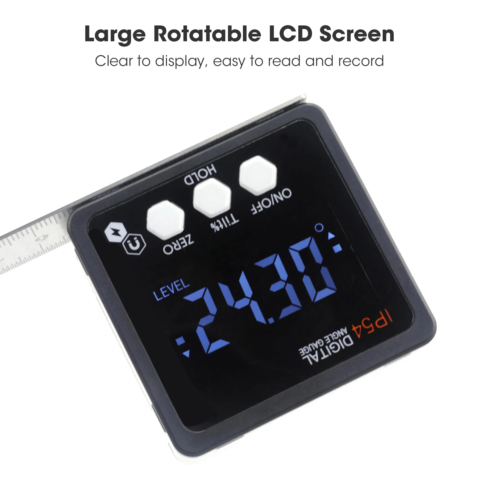 KKmoon уровень цифровой измеритель углов магнитный мини Angle Finder инклинометра Малый