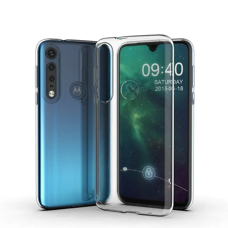 Прозрачный силиконовый чехол для Motorola Moto G8 Plus Play One Macro мягкая задняя крышка