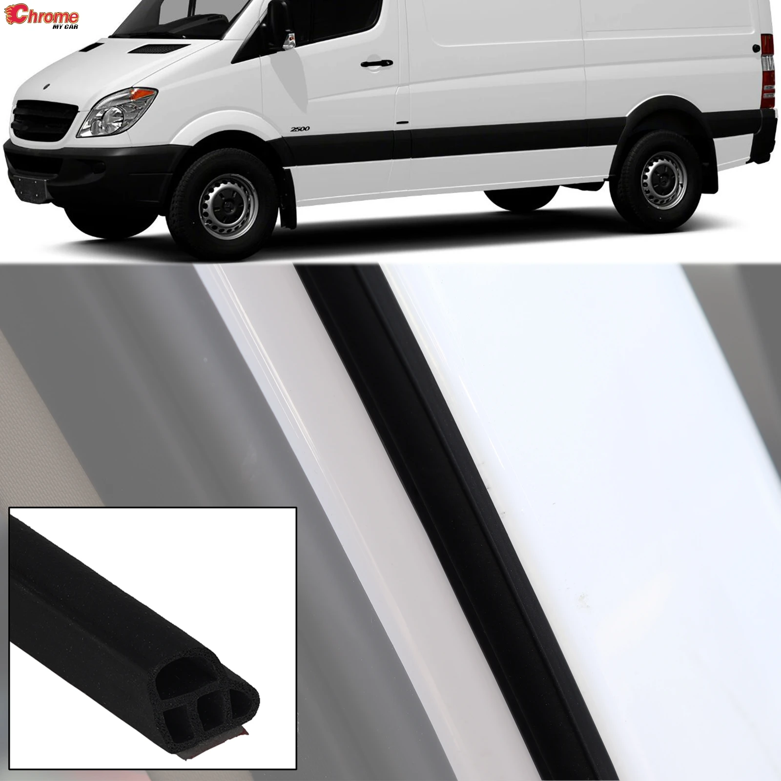 

Car Door Hood Seal Strip Rubber Soundproof For Mercedes Sprinter W901 W902 W903 W904 W905 W906 VW LT II Volkswagen Crafter 10M