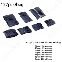 127 pcs heat shrink sleeving tube tube assortment kit electrical connection electrical wire wrap cable waterproof shrinkage 21