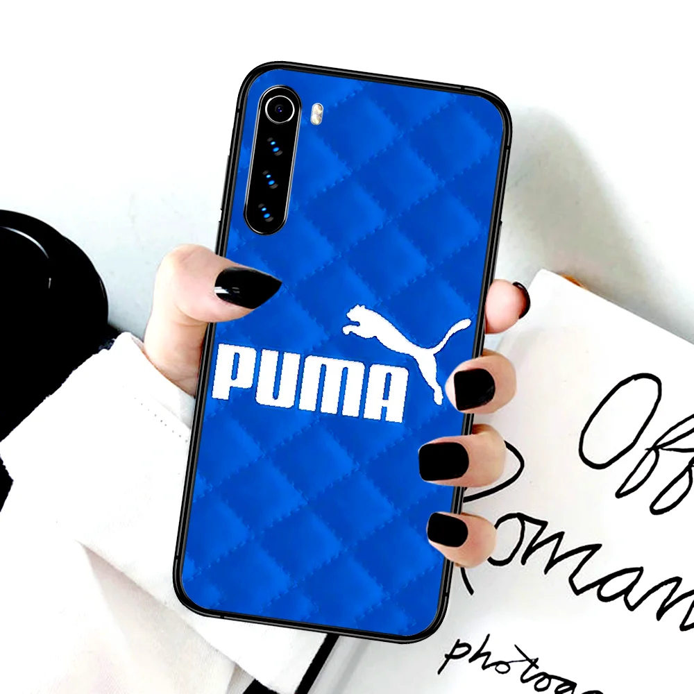 

Sports Leopard PUMA Phone Case For Xiaomi Redmi Note 7 8 8T 9 9S 4X 7 7A 9A K30 Pro Ultra black Prime Silicone Shell Painting