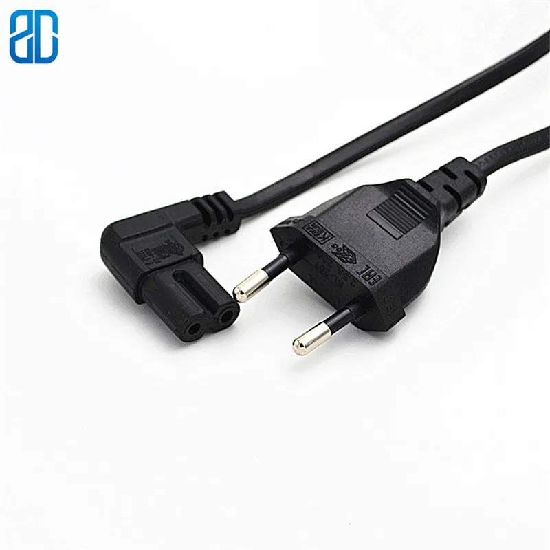 2 м/ЕС-C7 новый европейский шнур питания переменного тока под прямым углом ЕС 1 м/2