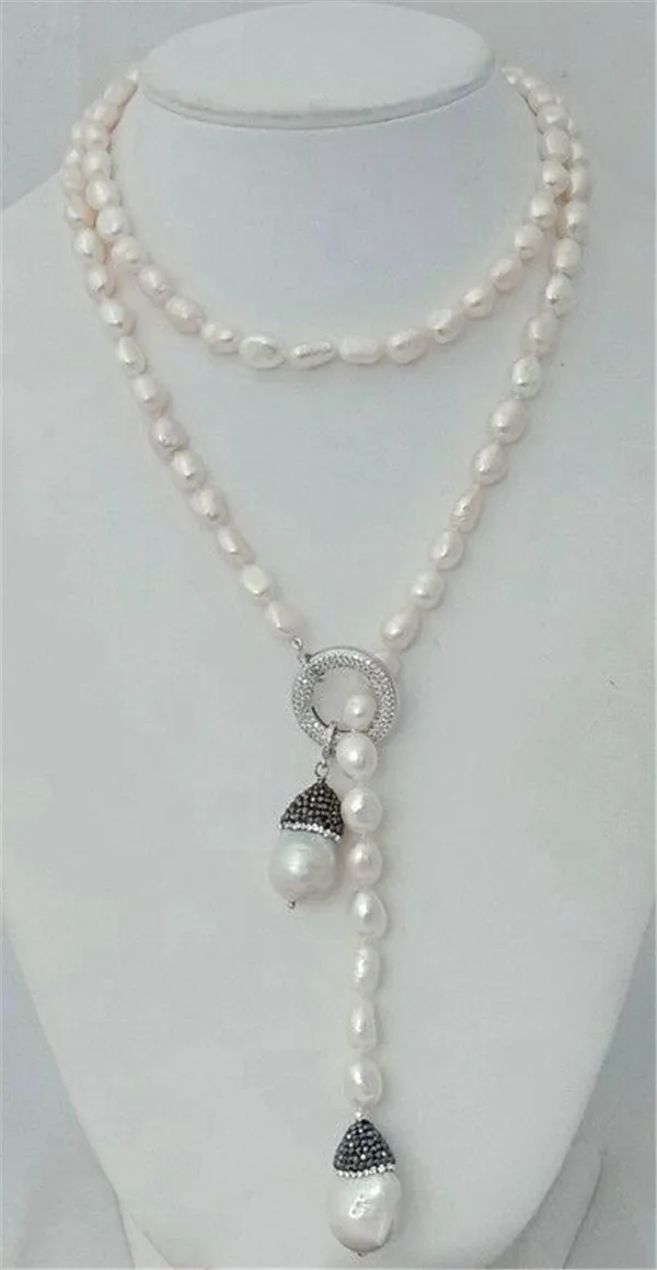 Ожерелье-петля в стиле барокко для женщин 40 дюймов