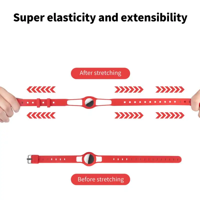 

NEW Pet Silicone Protective Case For Apple Airtags Dog Collar With GPS Finder Loop For Apple Locator Tracker Anti-lost Collar