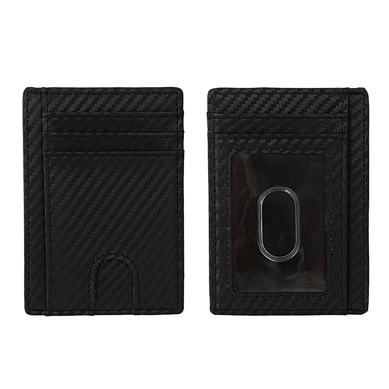 Кожаный мужской женский маленький Дорожный чехол для визиток Тонкий Rfid Легкий