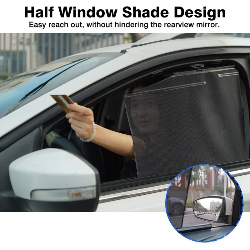 

for Tesla Model S Window Sun Shade Front Rear Side Window Drape Roller Sunshade UV Rays Protection