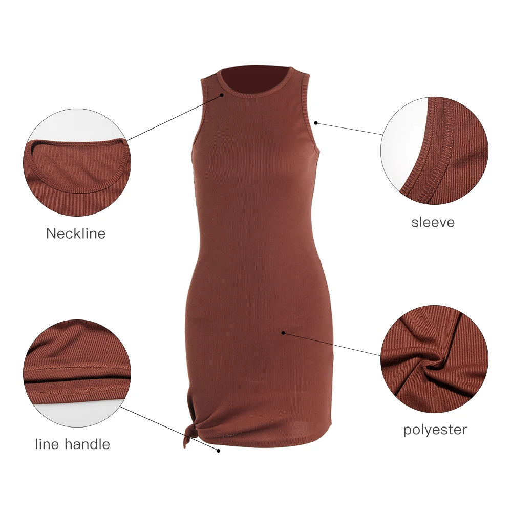 

Lofrcy Ribbed Mini Party Sexy Dress Neckline Line Handle Polyester Short Sleeves Casual Clothing Going Out Ladies Dress