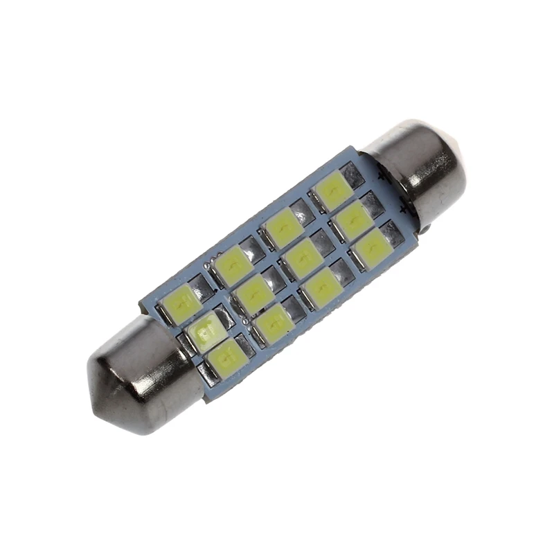 42mm 12 SMD 3528 LED White Car Interior c5w Dome Festoon Bulb Light Lamp DC 12V | Освещение