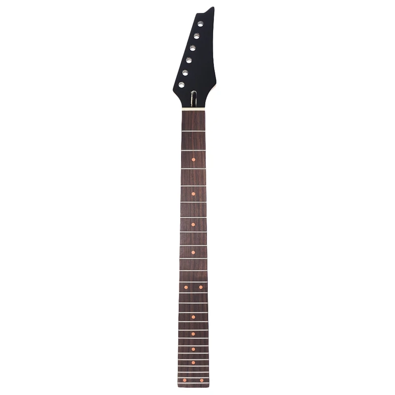

24 Frets New Replacement Maple Neck Rosewood Fretboard Fingerboard for Electric Guitar Black