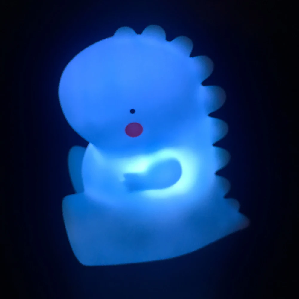 Милый динозавр 3D светодиодный Ночной светильник украшения дома животных сада