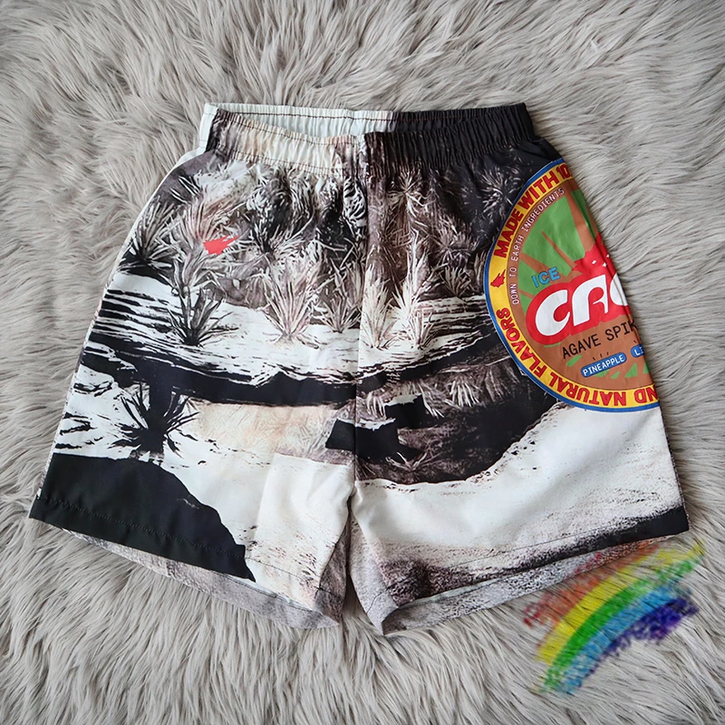 

Tie Dye Travis Scott Cactus Jack Cacti Short Men Women 1:1 High Quality Mesh Beach Shorts Cactus Jack Breechcloth