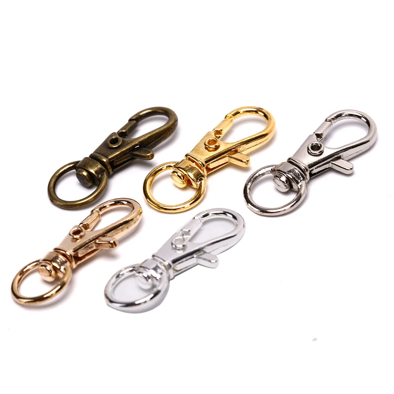 

10pc Swivel Lobster Leather Bag Handbag Purse Shoulder Strap Belt Clasp Clip Buckle Keychain Key Ring Collar Snap