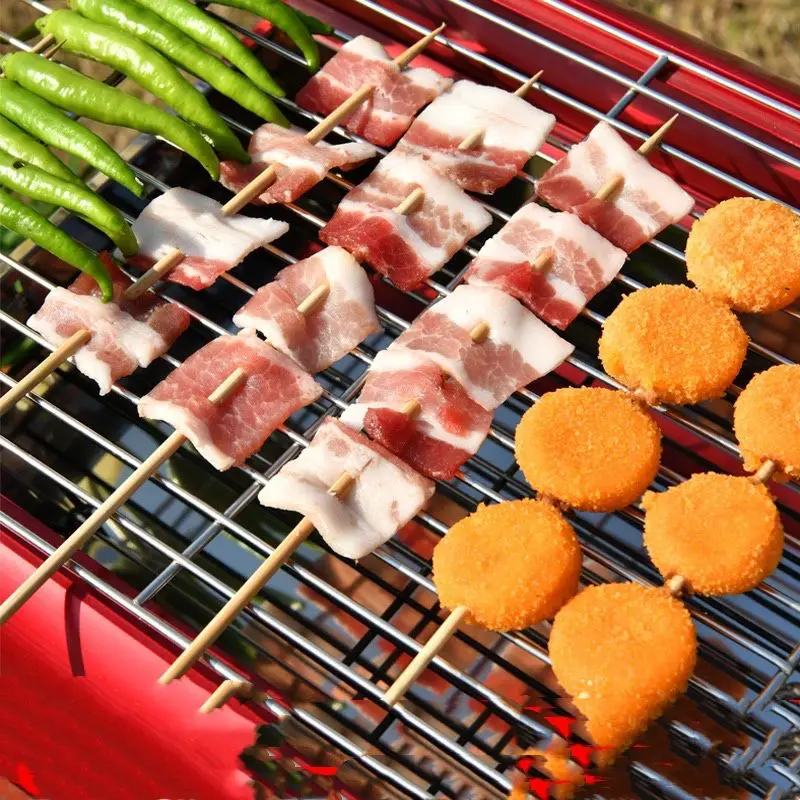 30 см 100 шт бамбуковые деревянные шпажки для барбекю Еда Бамбук Мясо инструмент