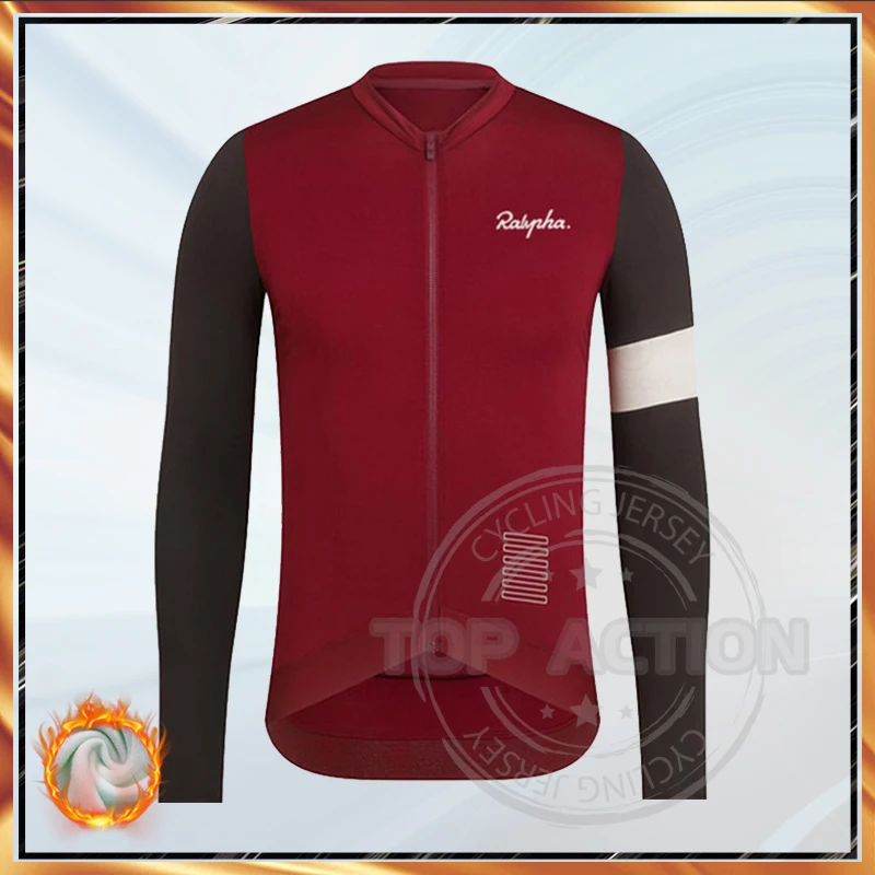 2021 Зимняя Теплая Флисовая веломайка Ralvpha, мужские трикотажные костюмы, одежда для езды на велосипеде, флисовая фабричная одежда, доступные п...