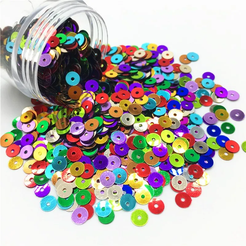 1100 шт. пайетки 5 мм плоские круглые DIY ремесло ПВХ Швейные Свадебные туфли