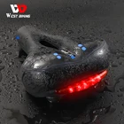 Велосипедное седло WEST BIKING, удобная дышащая ажурная Передняя подушка для горного велосипеда, мягкое водонепроницаемое седло