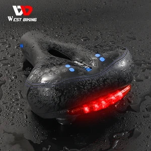 Велосипедное седло WEST BIKING, удобная дышащая ажурная Передняя подушка для горного велосипеда, мягкое водонепроницаемое седло