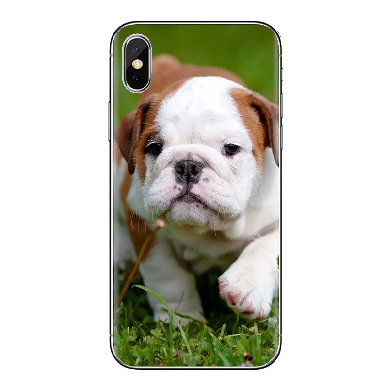 Soft Transparent Shell Covers dog bulldog Cute Art For Xiaomi Redmi 4 3 3S Pro Mi3 Mi4 Mi4i Mi4C Mi5 Mi5S Mi Max Note 2 |