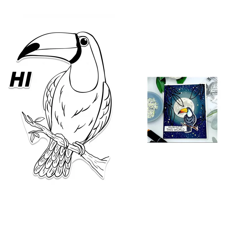 

Parrot animal Metal Cutting Dies DIY for Scrapbooking Dies Cut Handmade Stencil Craft Mold Mould Model Decor Template