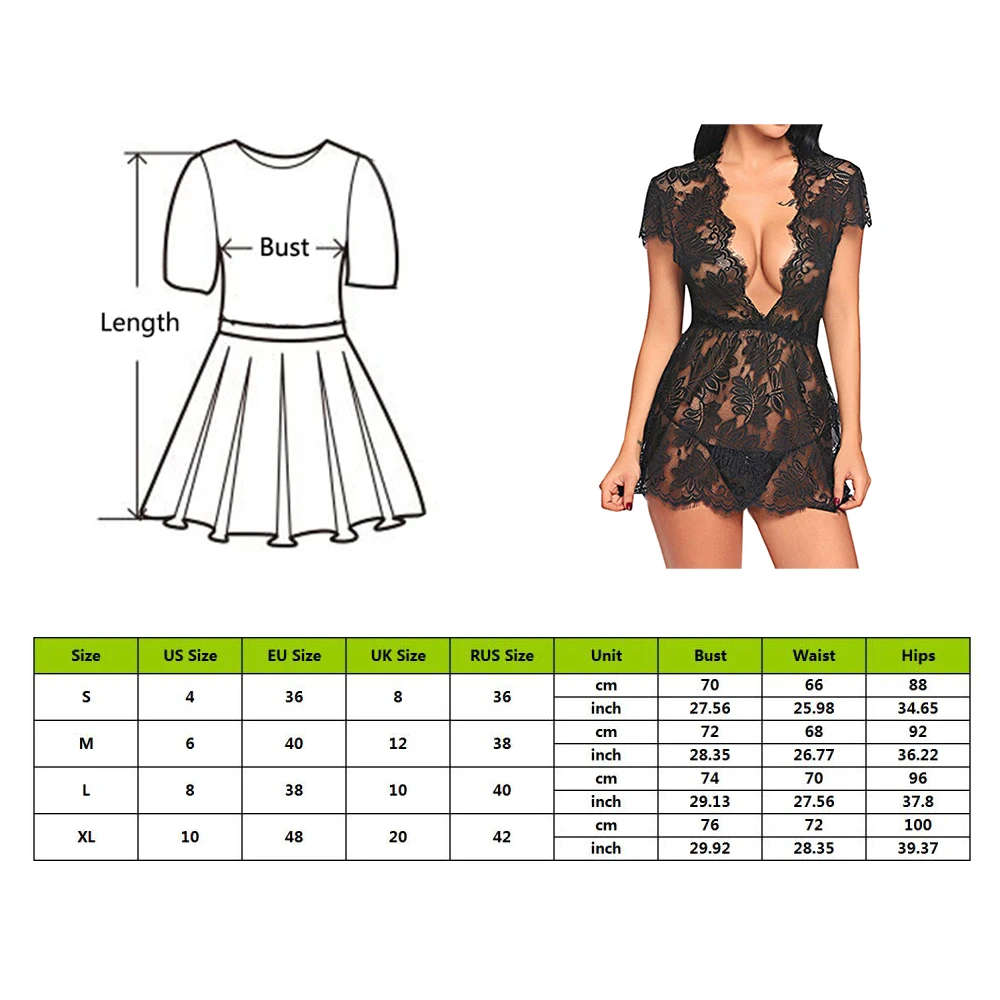 

Women's Sexy Lingerie Lace See-through Hollow Eyelashes Skirt Lace Perspective Hollow Eyelashes Skirt High Quality Home Service