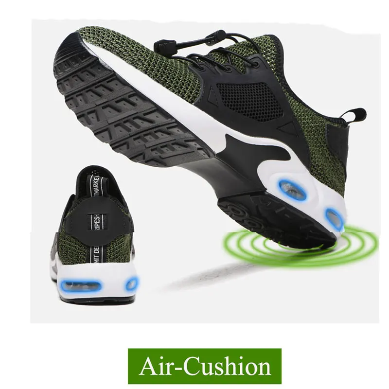 SUADEEX/Рабочая обувь Мужские дышащие рабочие защитные для кроссовок из сетчатого