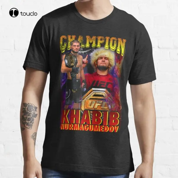 

Khabib Nurmagumedov The Eagle Championship Undefeated Classic T-Shirt Custom Aldult Teen Unisex Digital Printing Tee Shirt