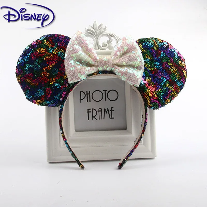 Disney Микки Мышь повязка на голову land ободок с блестками свадьбу стильная вечерние