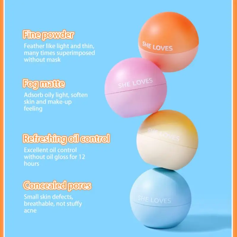 

Ice Cream Loose Powder Translucent Long-lasting Oil Control Fixed Makeup Waterproof Natural Beginners Face Makeup TSLM1